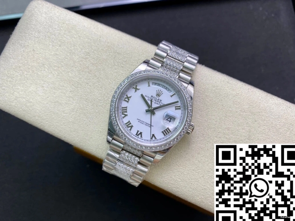 Bezel Diamond-Set Rolex M128349RBR-0026 EW Date Day Factory 0831